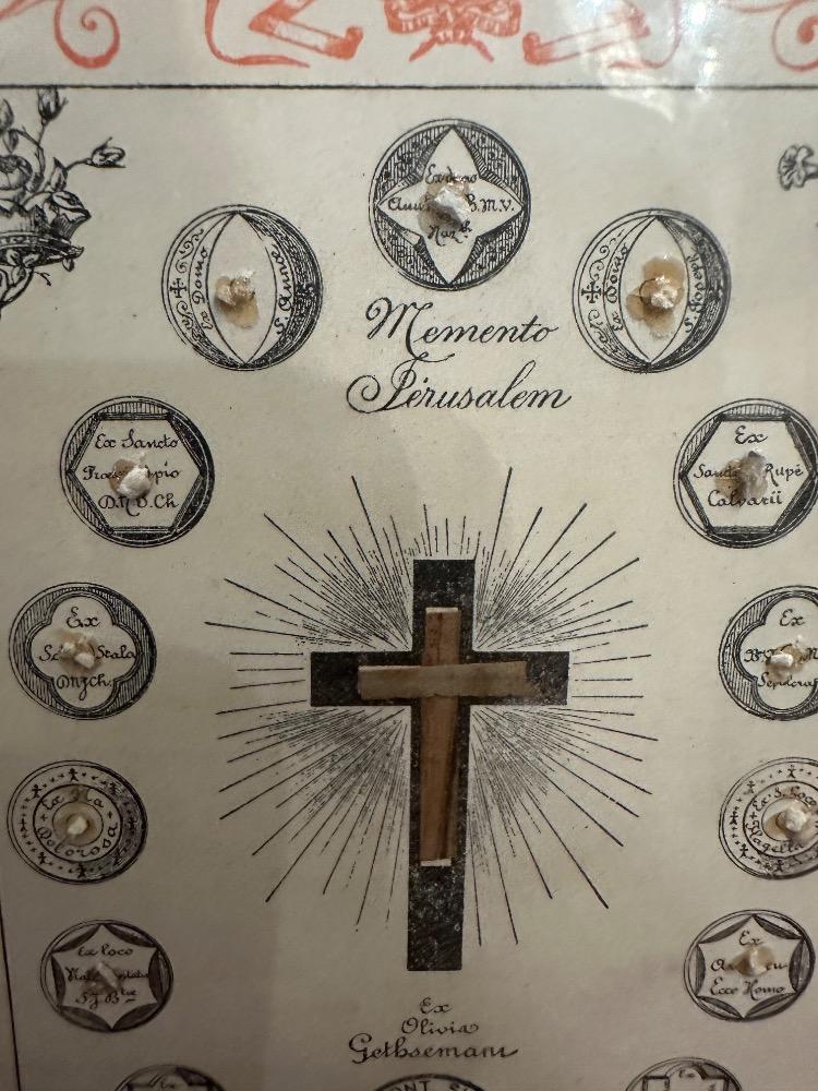 1  Very Special Multi - Reliquary Holy Items From Places In Jeruzalem