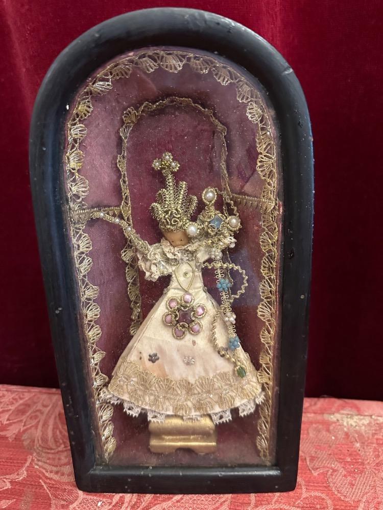 1  Wax Child Jesus Monastery - Hand - Work Silk Clothing Fully Brocade Embroidery