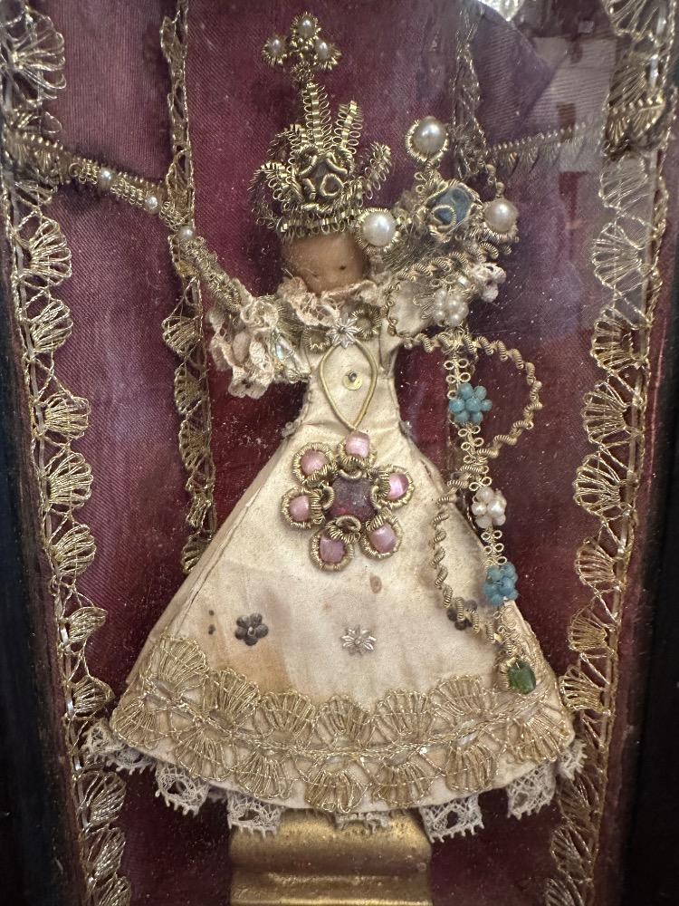 1  Wax Child Jesus Monastery - Hand - Work Silk Clothing Fully Brocade Embroidery