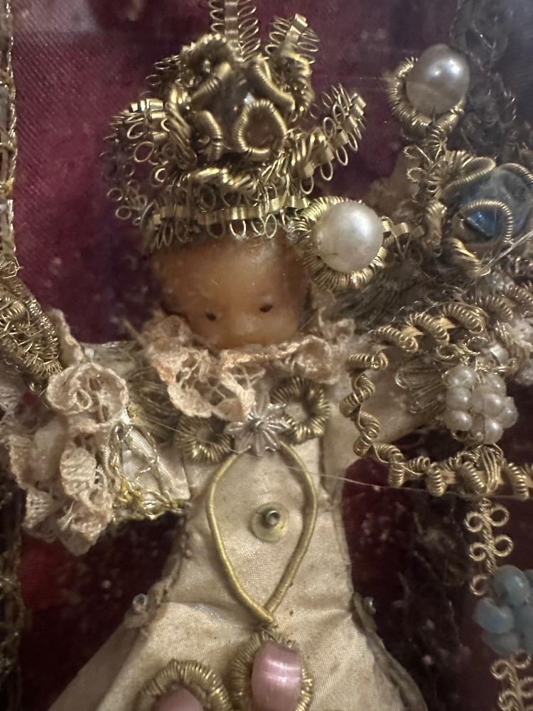 1  Wax Child Jesus Monastery - Hand - Work Silk Clothing Fully Brocade Embroidery