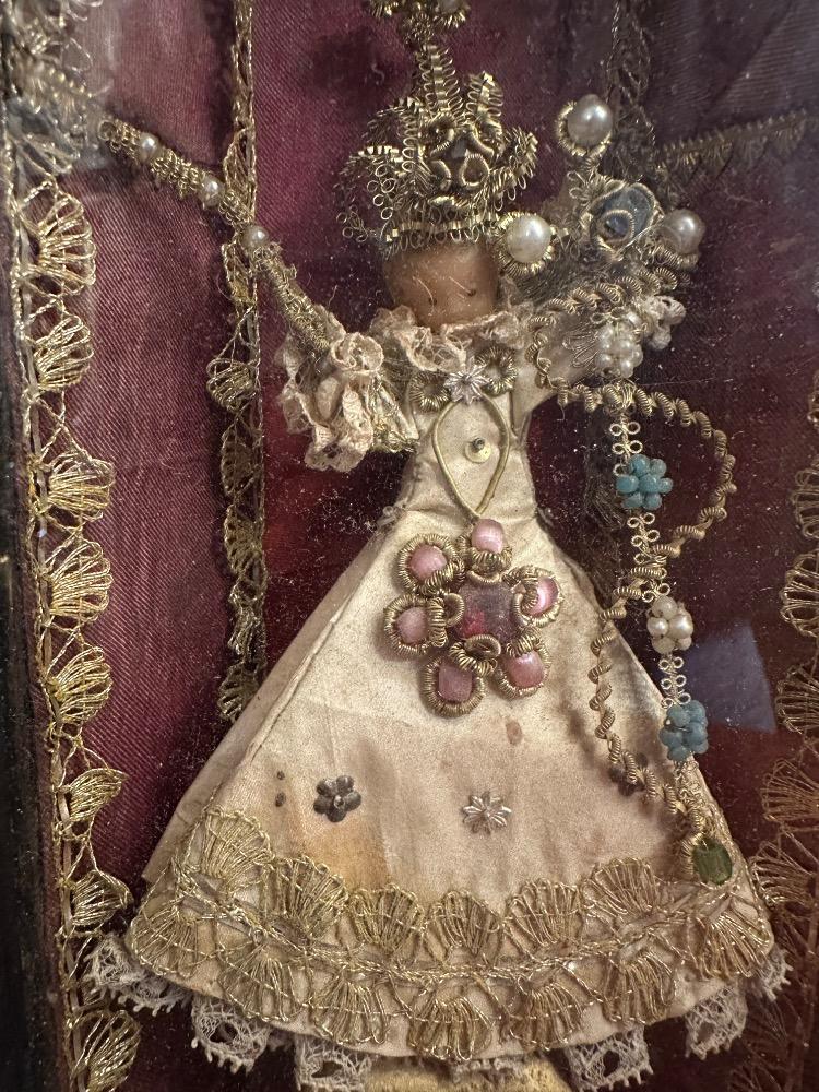 1  Wax Child Jesus Monastery - Hand - Work Silk Clothing Fully Brocade Embroidery