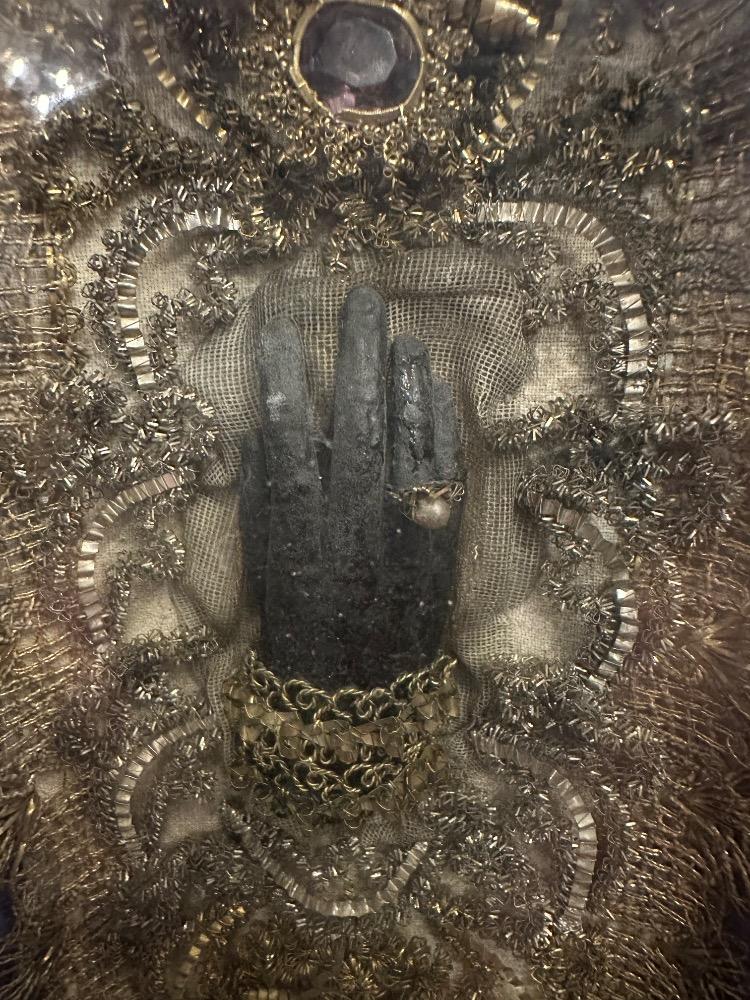 1  Wax Hand Of St. Ann. Devotional Monastery - Work.