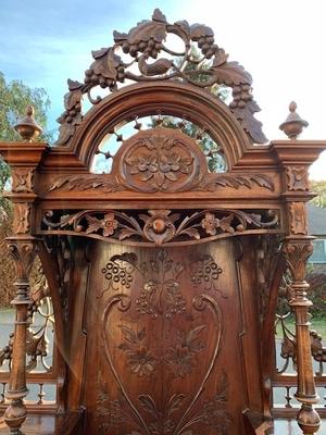 Writing Desk en Oak wood, Dutch 19th century