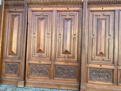 Panelling en Oak wood, Dutch 19 th century