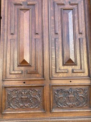 Panelling en Oak wood, Dutch 19 th century