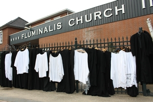 Series Of Used Surplices, Albs, Robes For Priests, Acolytes And Altar-Boys. Dutch 19th & 20th Century