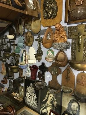 Large Collection Of Statues, Crosses, Rosaries, Etc Etc. Dutch 19th century