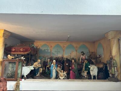 12  Life Size Resin Nativity Set Incl Camel ( Not Pictured ) Suitable For Outdoor Use !