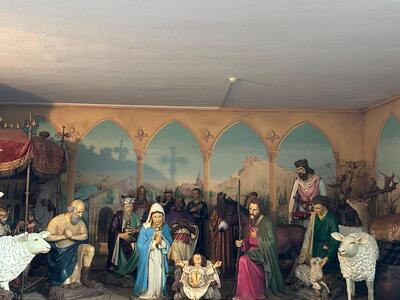 12  Life Size Resin Nativity Set Incl Camel ( Not Pictured ) Suitable For Outdoor Use !