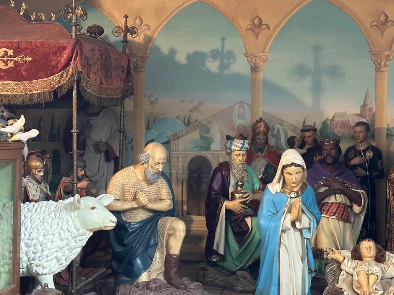 12  Life Size Resin Nativity Set Incl Camel ( Not Pictured ) Suitable For Outdoor Use !