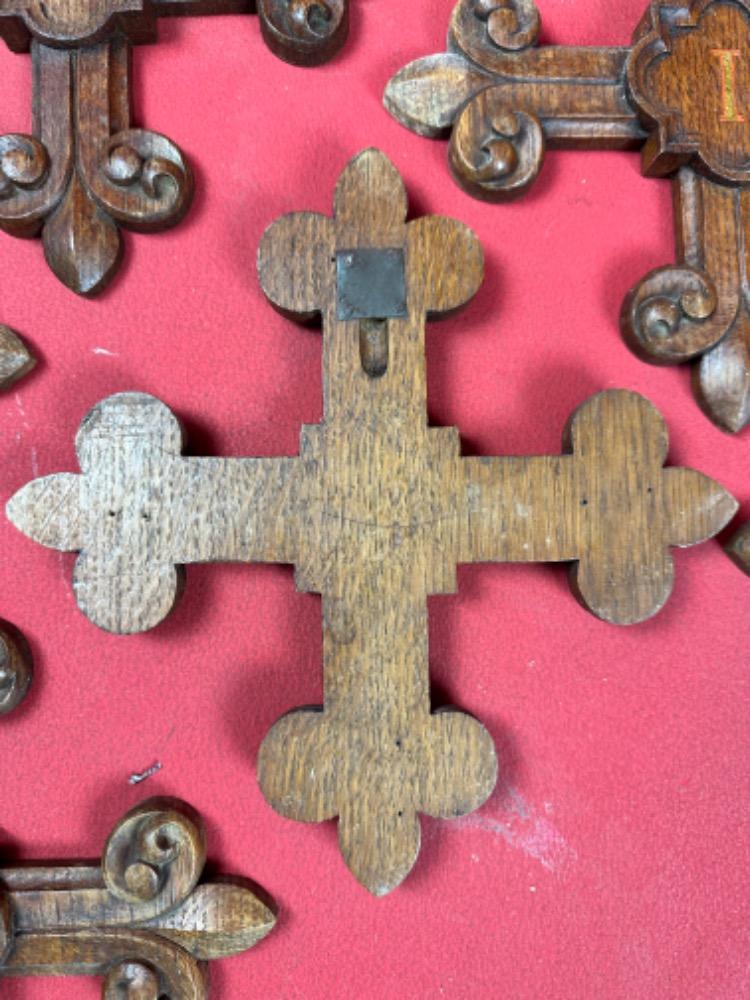 14 Gothic - Style Complete Series Of 14 “Cross-Stations” Of The Cross