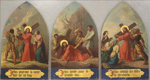 14 Gothic - style Stations Of The Cross