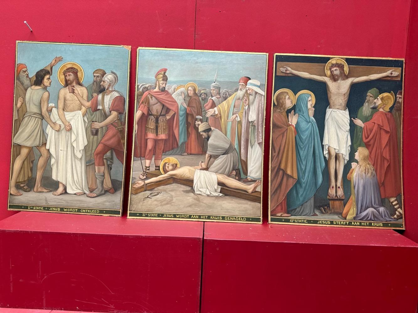 14 Gothic - Style Stations Of The Cross