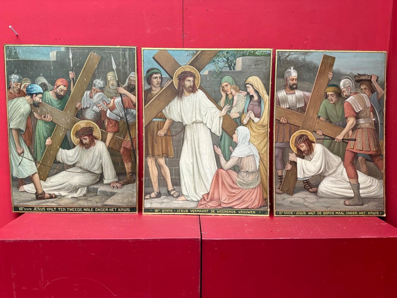 14 Gothic - Style Stations Of The Cross