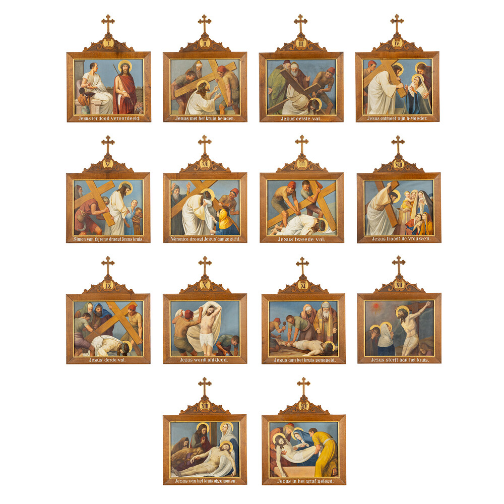14 Gothic - Style Stations Of The Cross