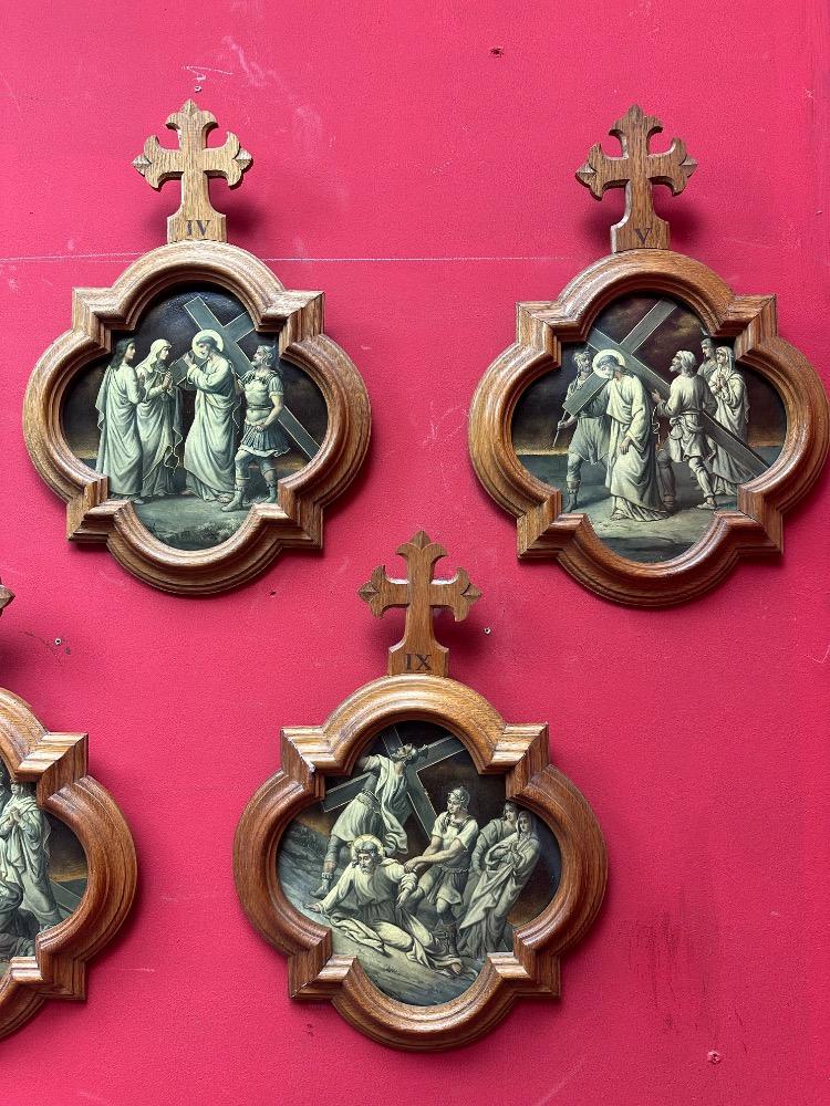 14 Gothic - Style Stations Of The Cross