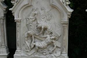 Stations Of The Cross en plaster, France 19th century