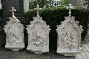 Stations Of The Cross en plaster, France 19th century