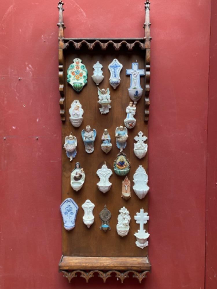 150   Collection Of Antique Holy Water Holders