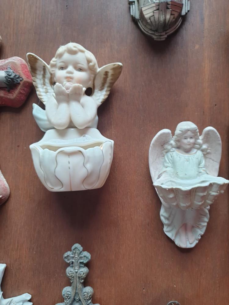 150  Collection Of Antique Holy Water Holders