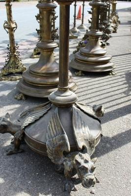 Candle Holders en Bronze , Belgium and France 19th century