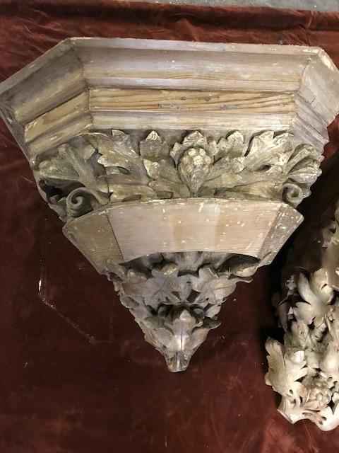 2 Gothic - style Pedestals