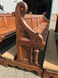 Pews ( 2 Pieces Available ) style Gothic - style en Oak wood, Dutch 19th century (1880)