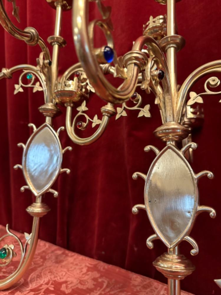 2 Gothic - Style Wall - Candle Holders