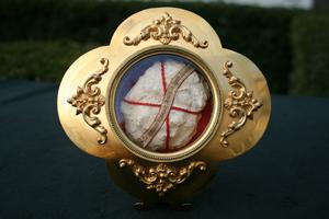 Two Separate Originally Sealed Devotion- (Kiss-) Reliquaries