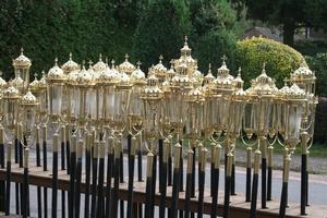 Procession - Lanterns en Brass / Glass, Belgium 19 th century