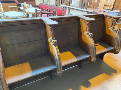 Choir Seats More And Better Pictures Soons ! style Gothic - style en Oak wood, Belgium  19 th century