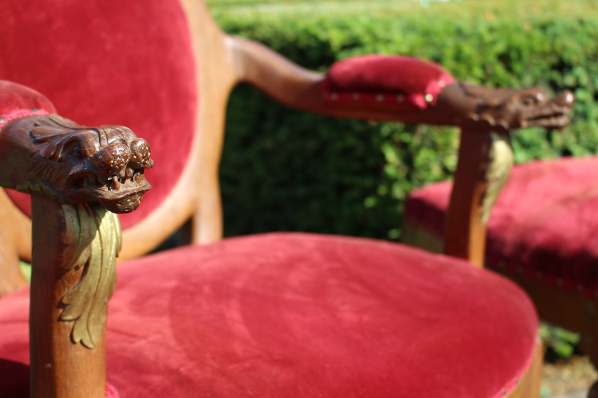 3  Altar - Seats. Completely & Professionally Refit According To The Traditional Methods And With Original Materials.