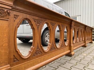 Communion Rails en Oak wood, Belgium 20th Century