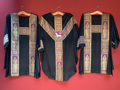 Funeral  Mass Set en Fabrics, Belgium 19th century
