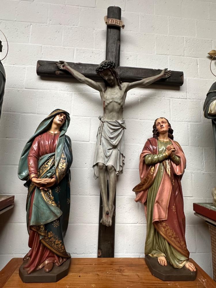 3 Gothic - Style  Calvary Scene Corpus Christi St. Mary & St. John