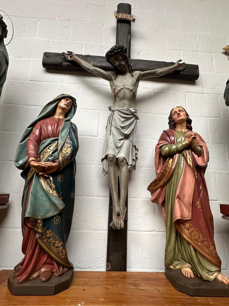 3 Gothic - Style  Calvary Scene Corpus Christi St. Mary & St. John