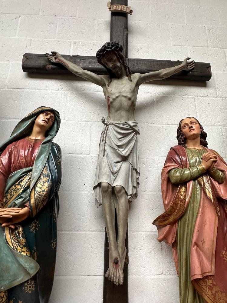 3 Gothic - Style  Calvary Scene Corpus Christi St. Mary & St. John