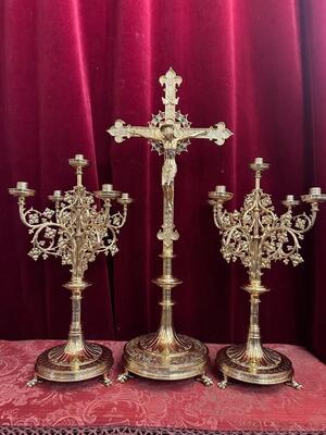 3 Gothic - Style Exceptional Altar - Set