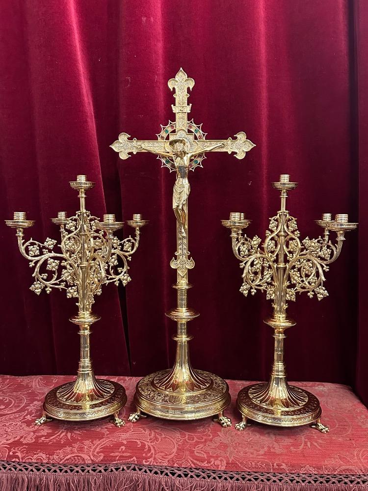 3 Gothic - Style Exceptional Altar - Set