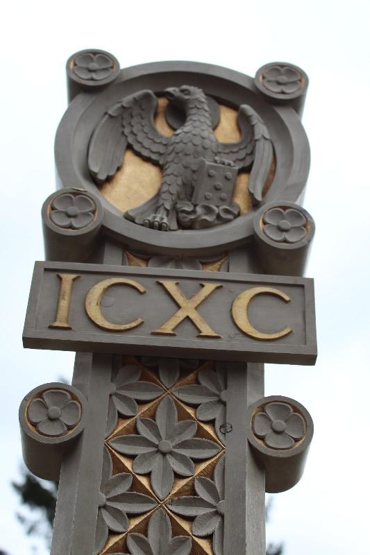 3 Gothic - style Exceptional Fully Hand-Carved Statues  / Gothic St .Mary & Sacred Heart / Romanesque Jesus / Wood / Signed