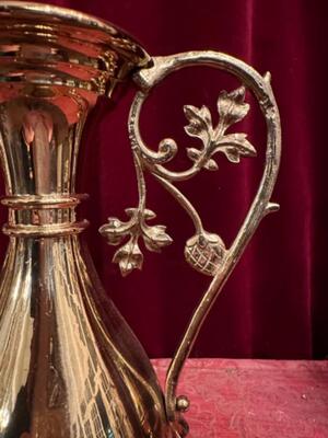 Flower - Vases style Gothic - Style en Brass / Bronze, Belgium  19 th century ( Anno 1885 )