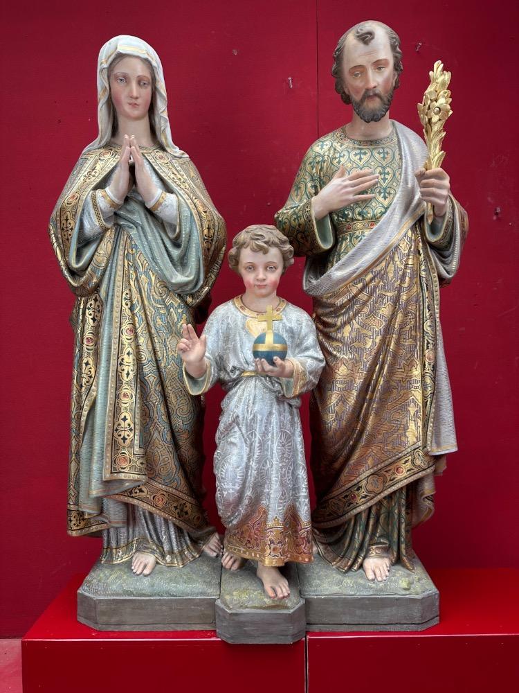 3 Gothic - Style Holy Family Statue
