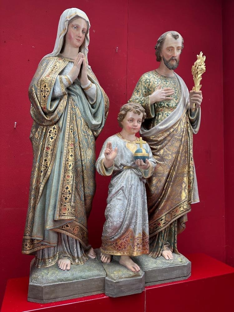 3 Gothic - Style Holy Family Statue