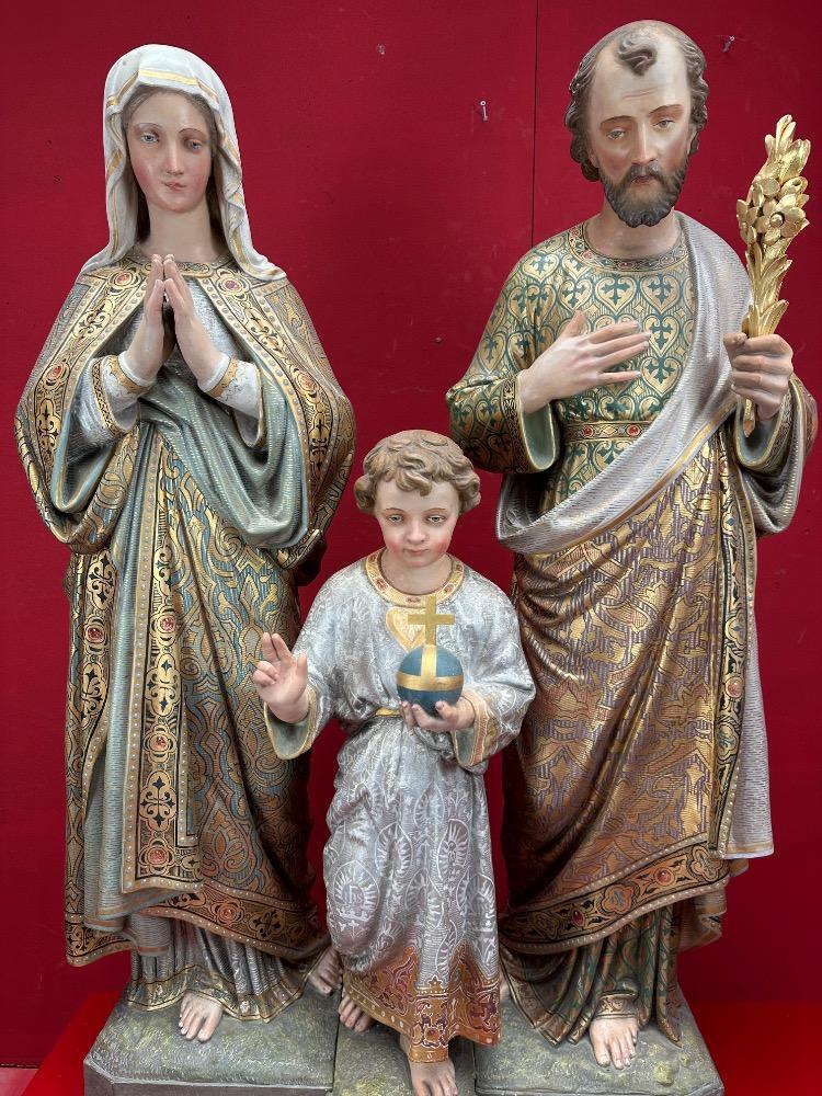 3 Gothic - Style Holy Family Statue