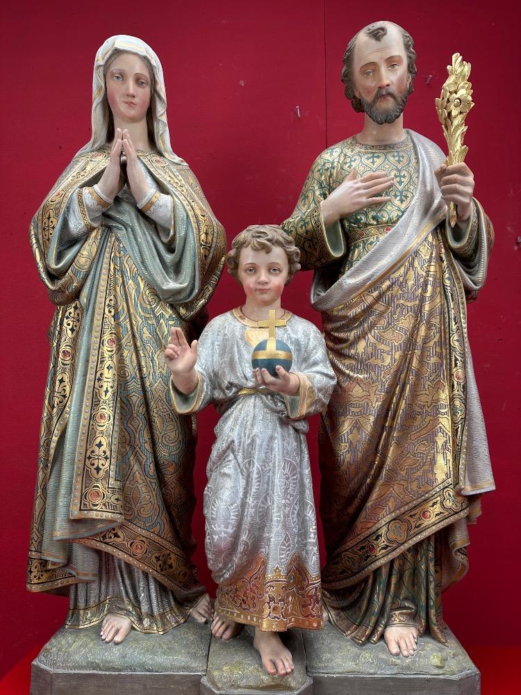 3 Gothic - Style Holy Family Statue