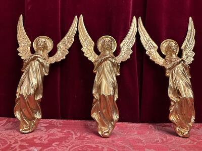 Matching Angels style Gothic - Style en Bronze Gilt, France 19 th century ( Anno 1885 )