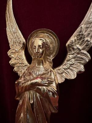 Matching Angels style Gothic - Style en Bronze Gilt, France 19 th century ( Anno 1885 )