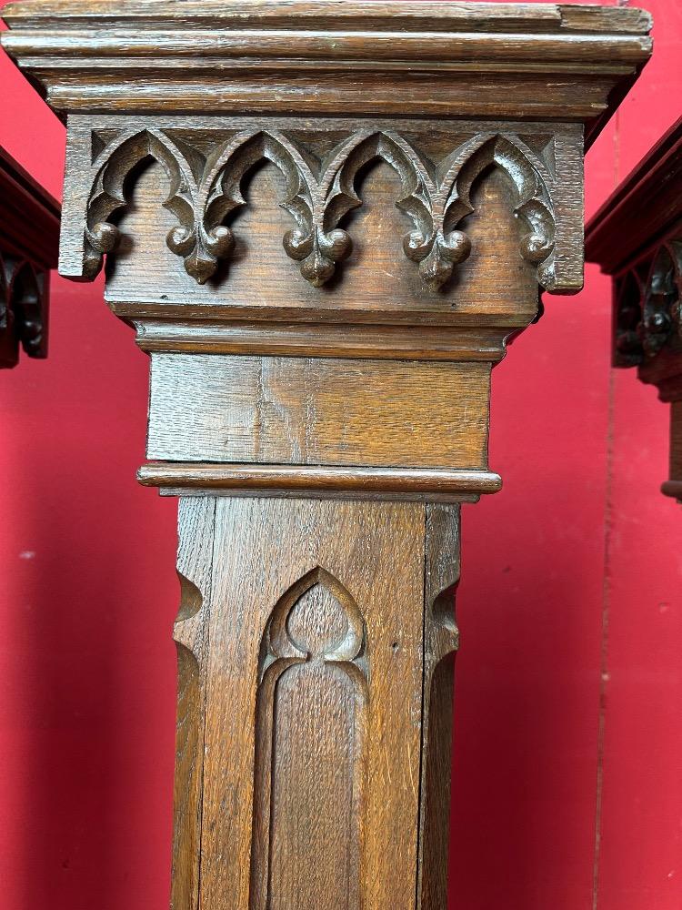3 Gothic - Style Matching Pedestals