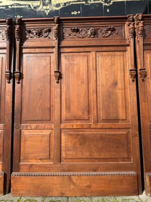 Panneling en Walnut wood , France 19 th century