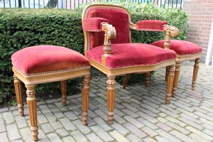 Set Of Priest Choir - Seats. Completely & Professionally Refit According To The Traditional Methods And With Original Materials. Belgium 19th century